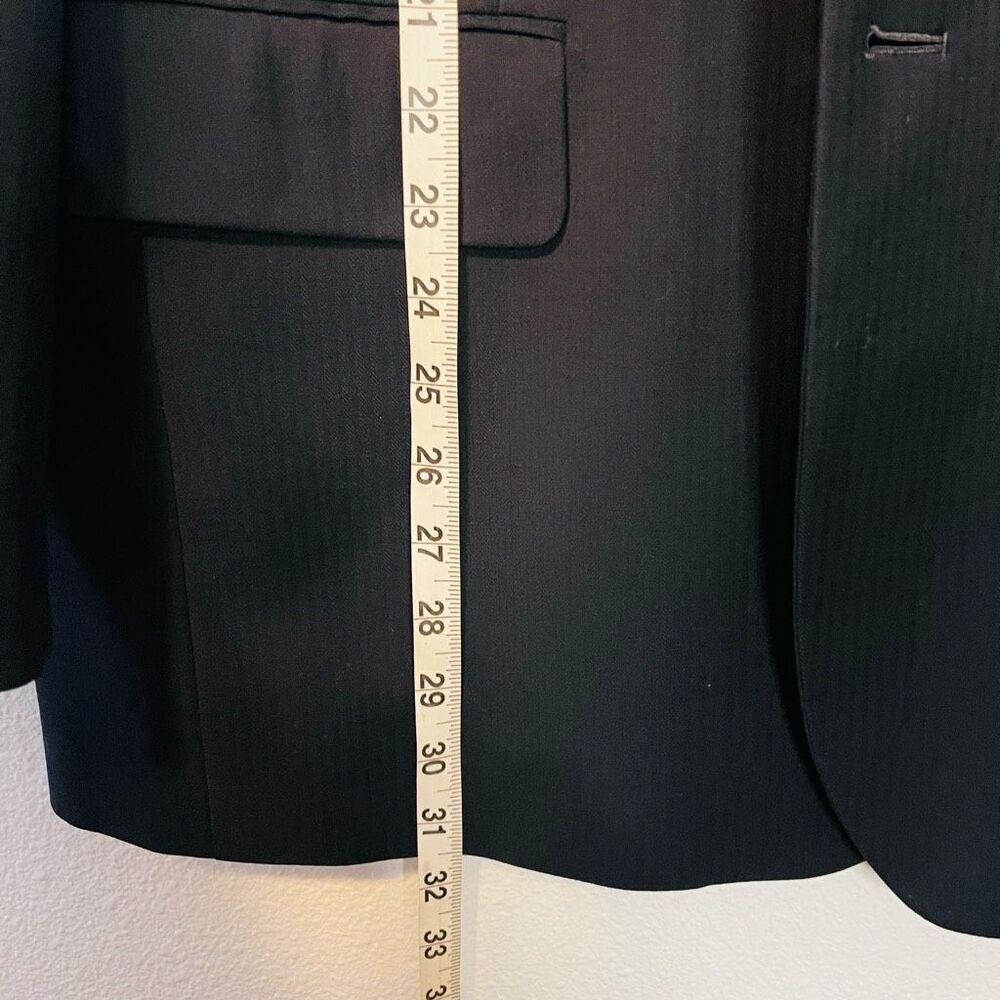 Brooks Brothers Black Wool Sport Coat Size 46R - Picture 3 of 12